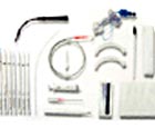 Equipamentos necessários para a realização da traqueostomia.